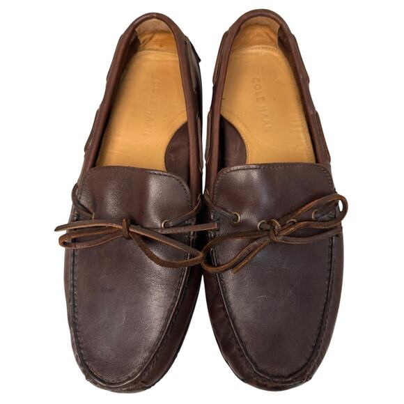 Cole Haan Grant Canoe Camp Moc Mens Sz 8 M Slip On Loafer Moro Brown Leather EUC - Picture 2 of 16
